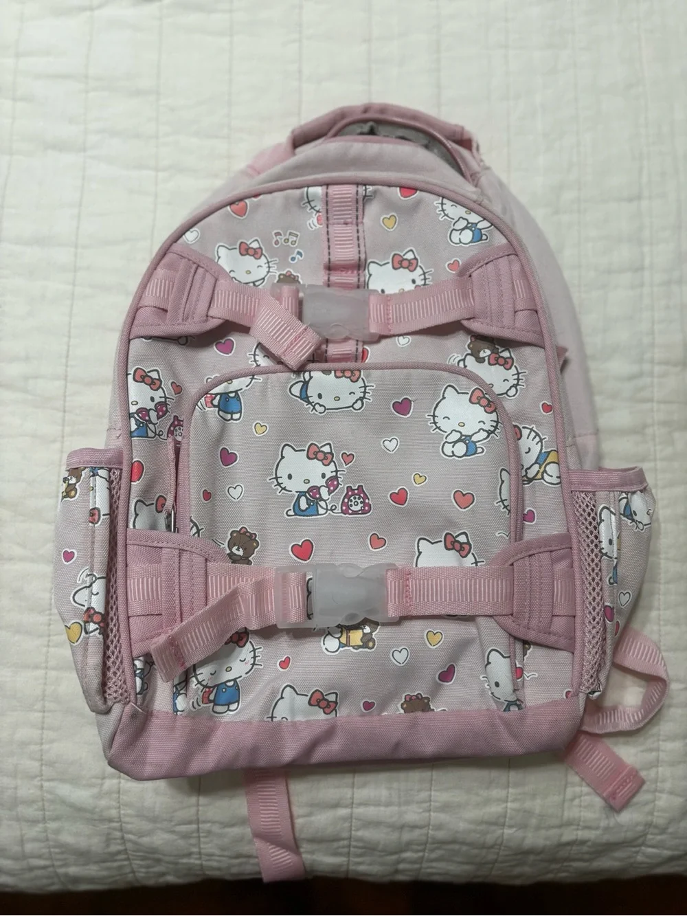 Pottery Barn Kids Pink Hello Kitty Pattern Backpack